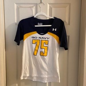 NWOT US Navy “Go Navy” Under Armour Shirt